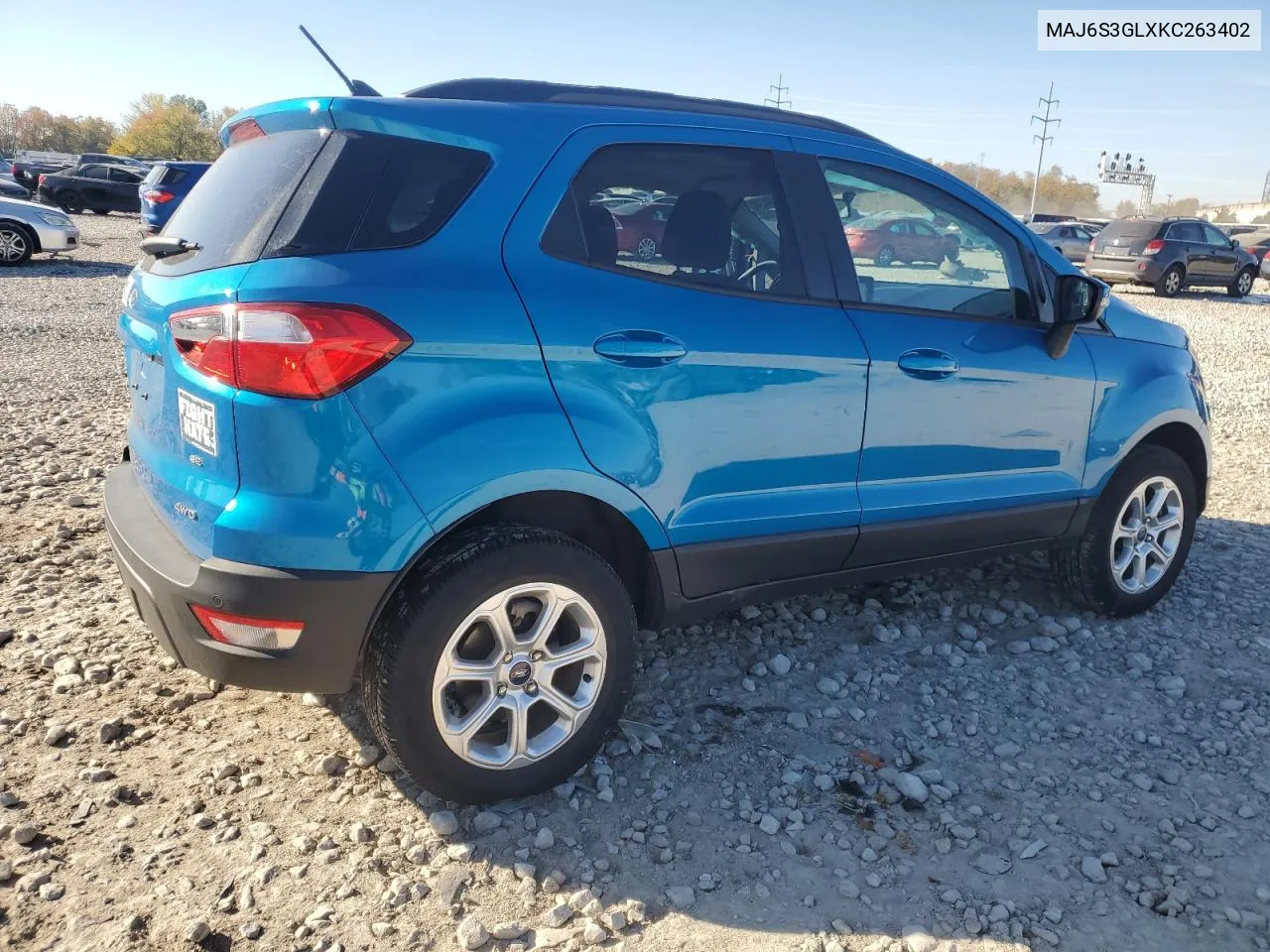 2019 Ford Ecosport Se VIN: MAJ6S3GLXKC263402 Lot: 76869434