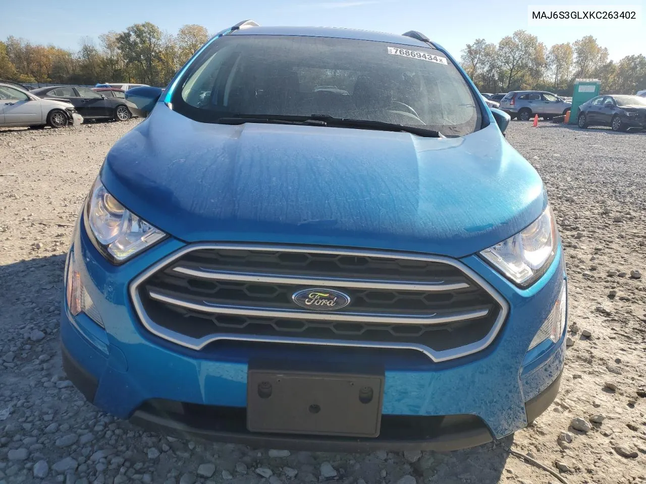 2019 Ford Ecosport Se VIN: MAJ6S3GLXKC263402 Lot: 76869434