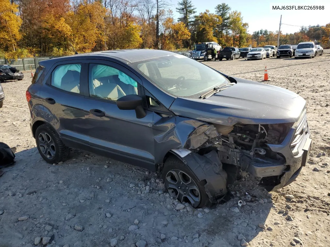 2019 Ford Ecosport S VIN: MAJ6S3FL8KC265988 Lot: 76986614