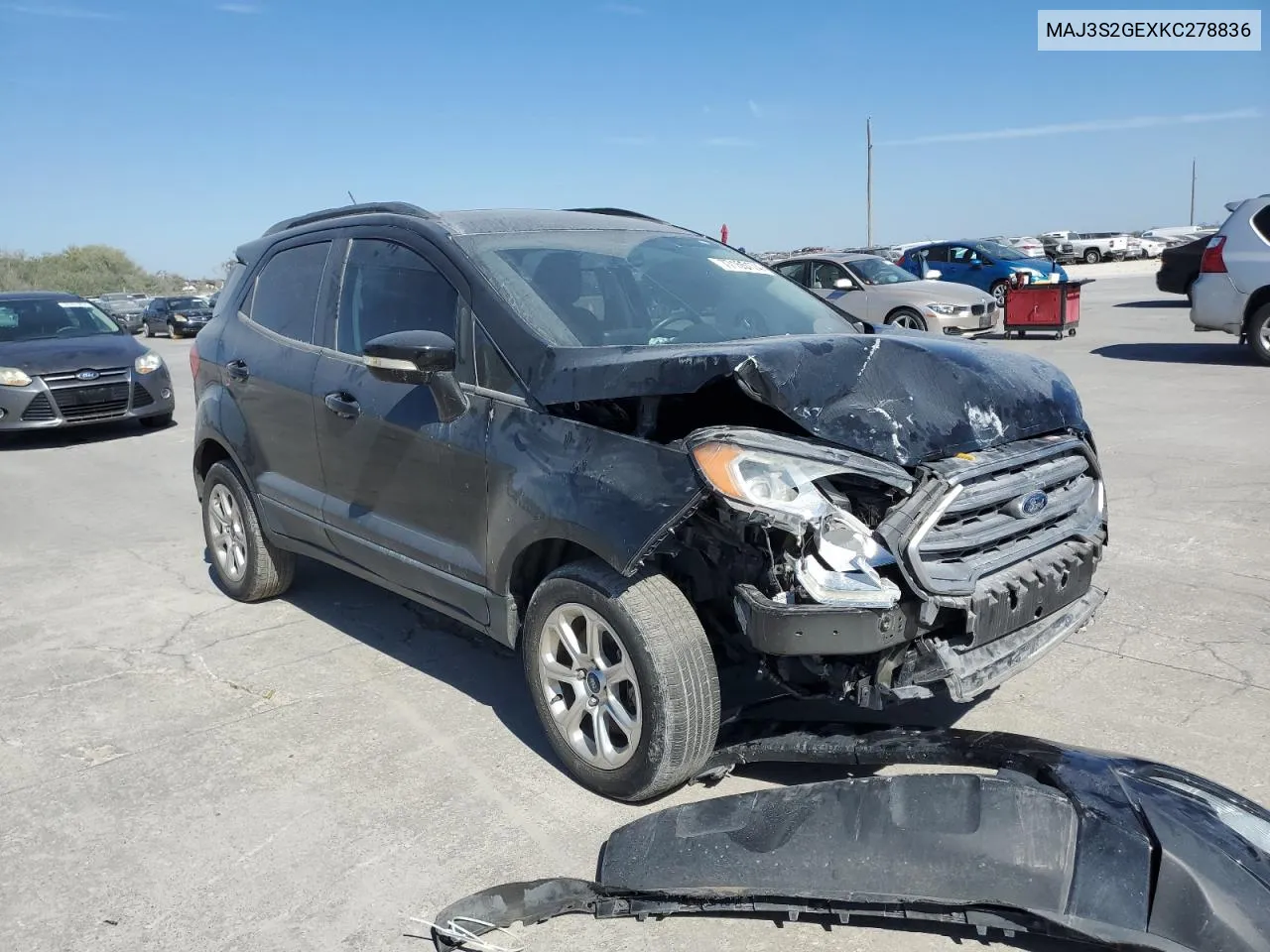 2019 Ford Ecosport Se VIN: MAJ3S2GEXKC278836 Lot: 77155174