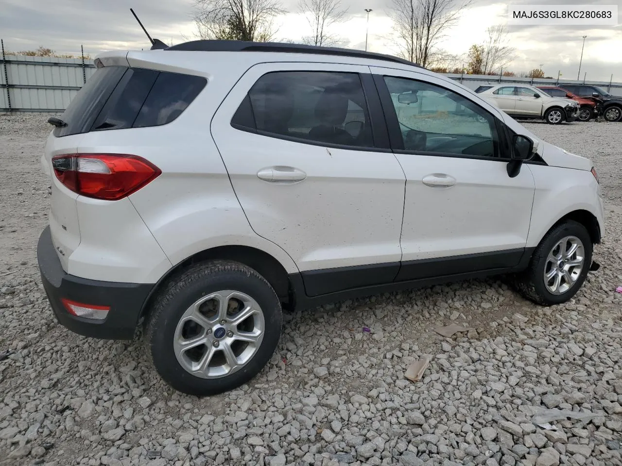 2019 Ford Ecosport Se VIN: MAJ6S3GL8KC280683 Lot: 77188534