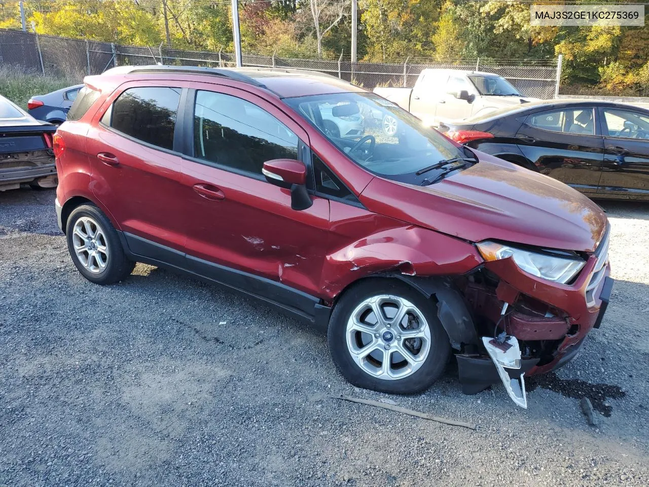 2019 Ford Ecosport Se VIN: MAJ3S2GE1KC275369 Lot: 77233454