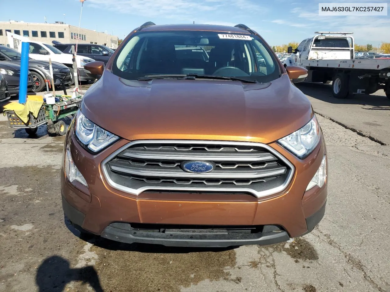 2019 Ford Ecosport Se VIN: MAJ6S3GL7KC257427 Lot: 77481884