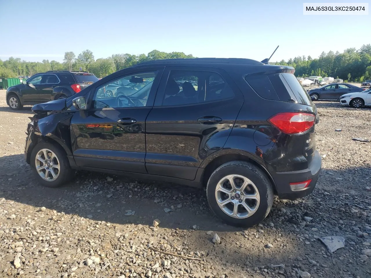 2019 Ford Ecosport Se VIN: MAJ6S3GL3KC250474 Lot: 77728004