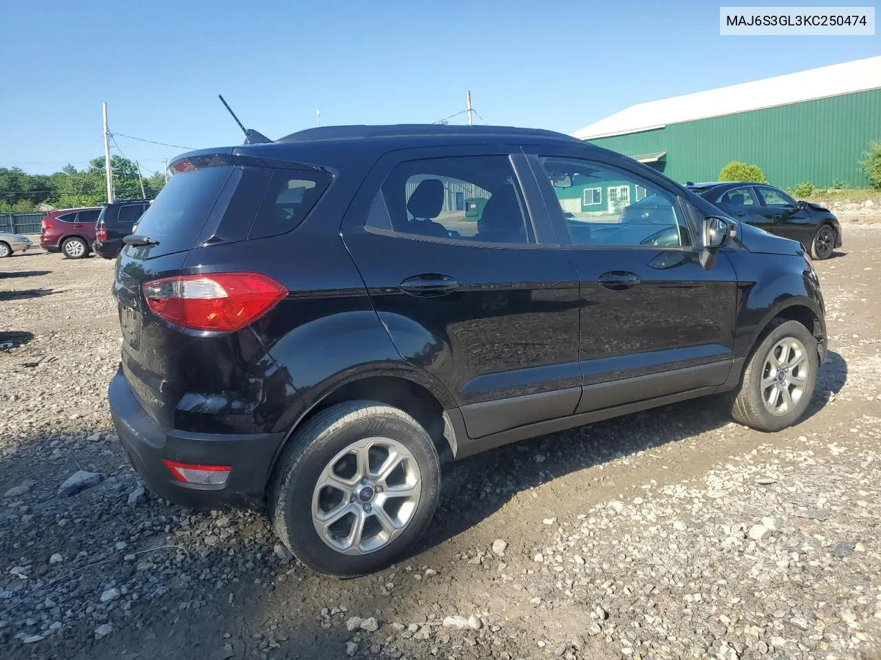 2019 Ford Ecosport Se VIN: MAJ6S3GL3KC250474 Lot: 77728004