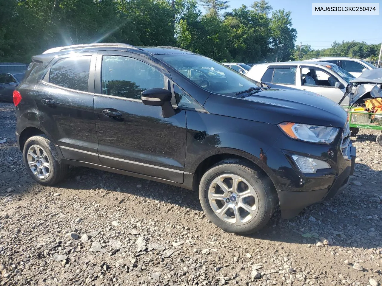 2019 Ford Ecosport Se VIN: MAJ6S3GL3KC250474 Lot: 77728004