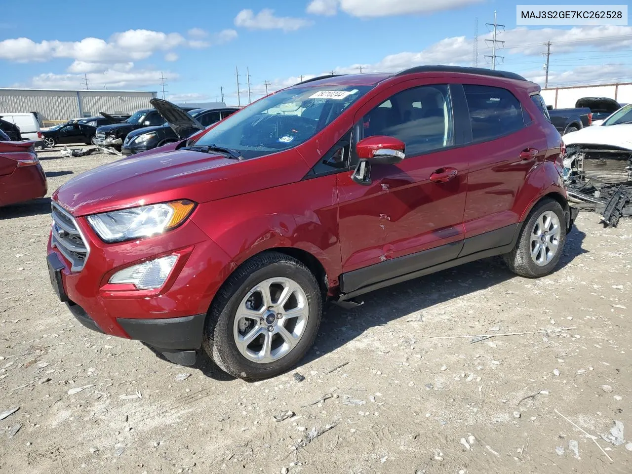 2019 Ford Ecosport Se VIN: MAJ3S2GE7KC262528 Lot: 78210244