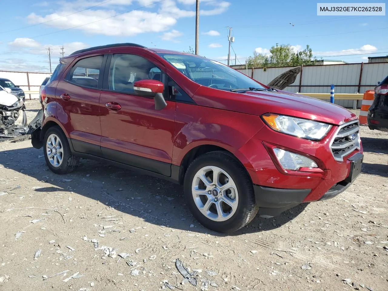 2019 Ford Ecosport Se VIN: MAJ3S2GE7KC262528 Lot: 78210244