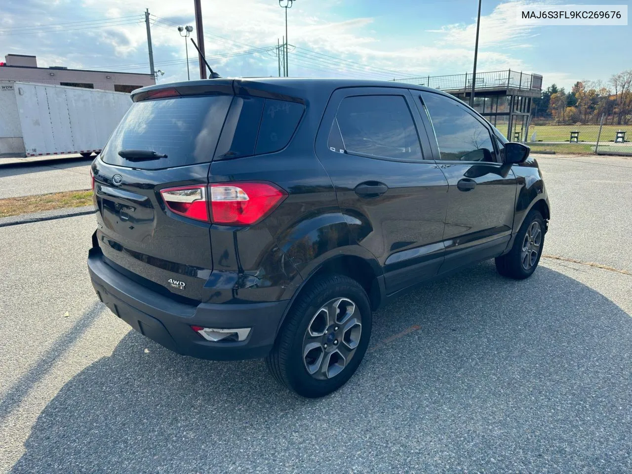 2019 Ford Ecosport S VIN: MAJ6S3FL9KC269676 Lot: 78213604