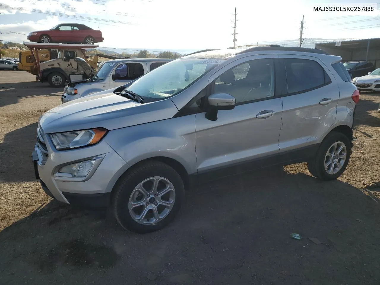 2019 Ford Ecosport Se VIN: MAJ6S3GL5KC267888 Lot: 78721054