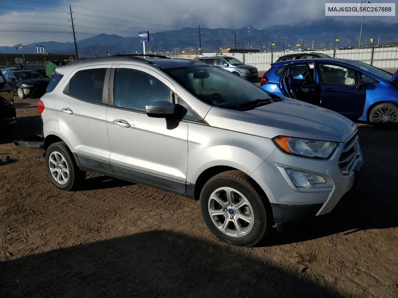 2019 Ford Ecosport Se VIN: MAJ6S3GL5KC267888 Lot: 78721054