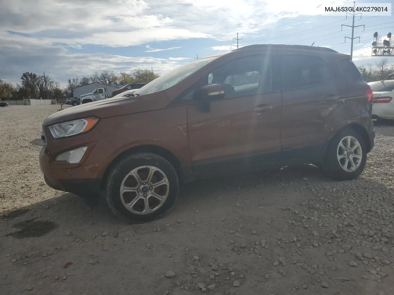 2019 Ford Ecosport Se VIN: MAJ6S3GL4KC279014 Lot: 78907304