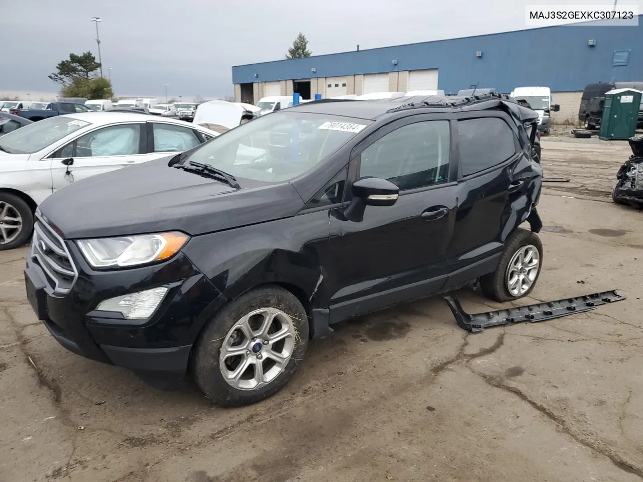 2019 Ford Ecosport Se VIN: MAJ3S2GEXKC307123 Lot: 79014384