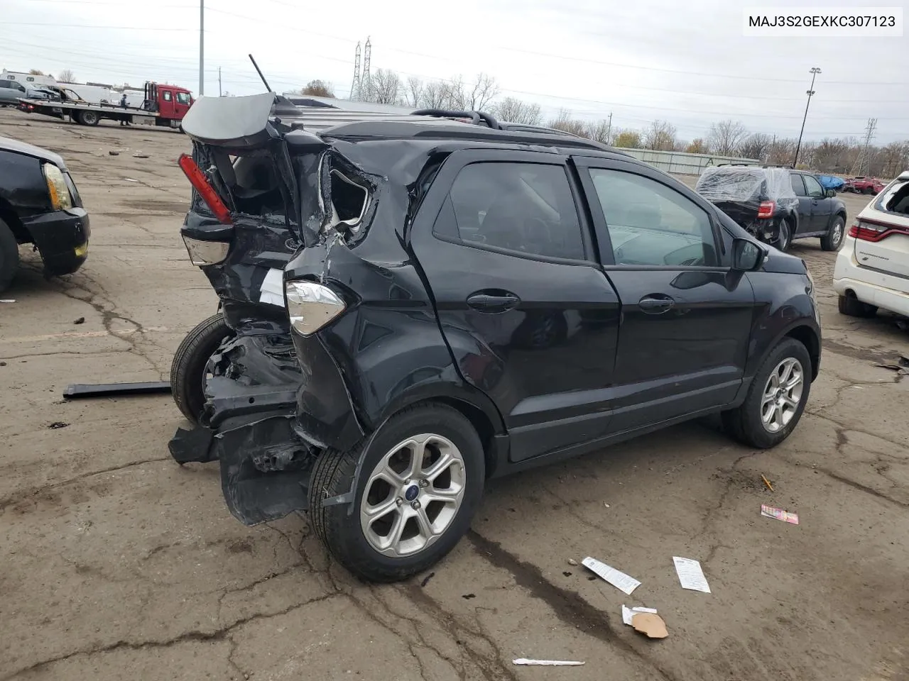 2019 Ford Ecosport Se VIN: MAJ3S2GEXKC307123 Lot: 79014384