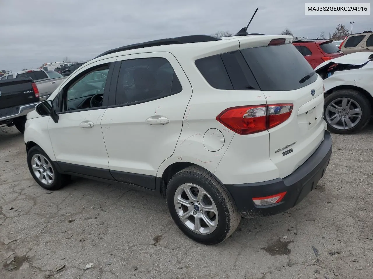 2019 Ford Ecosport Se VIN: MAJ3S2GE0KC294916 Lot: 79633614