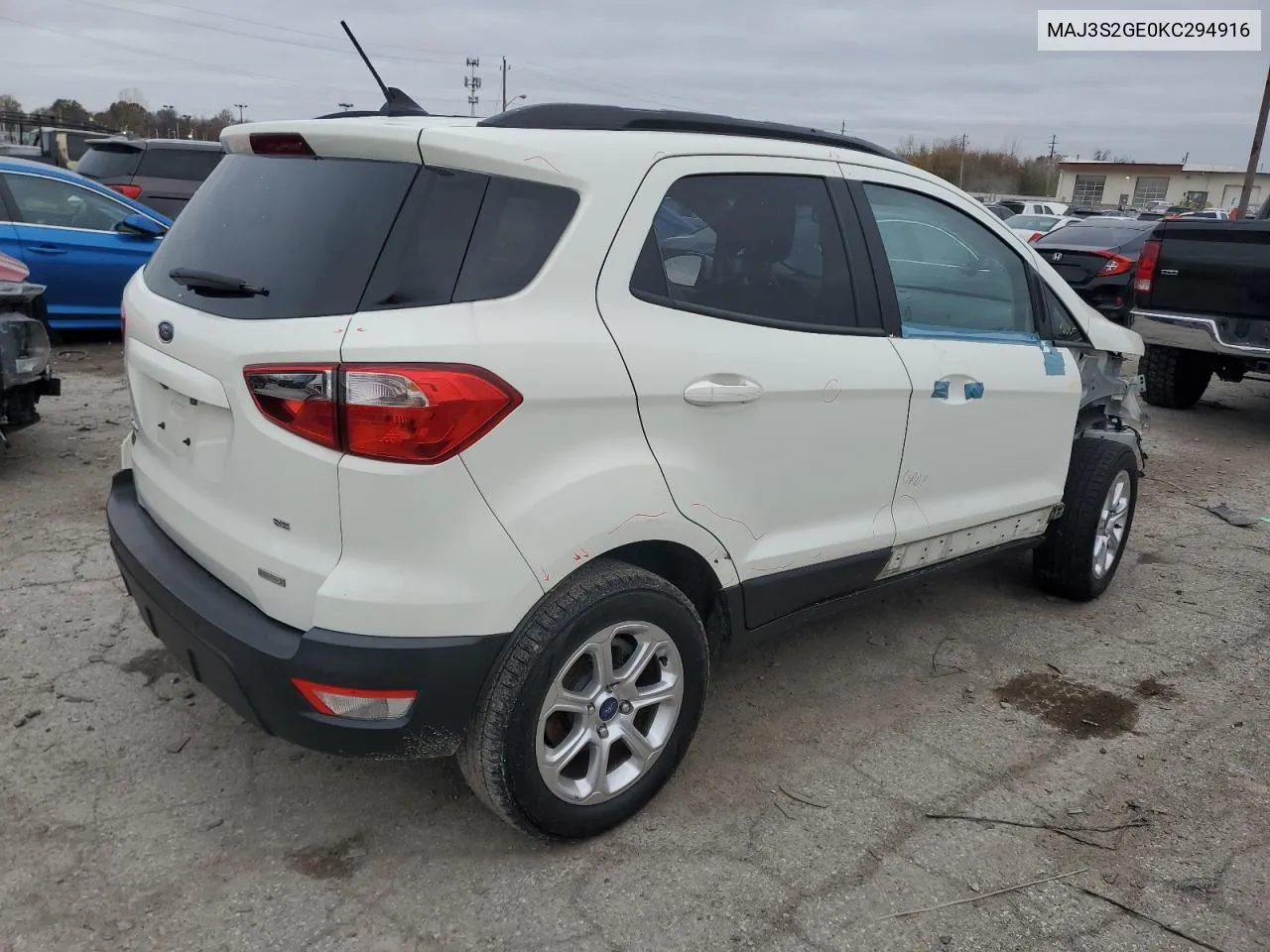 2019 Ford Ecosport Se VIN: MAJ3S2GE0KC294916 Lot: 79633614