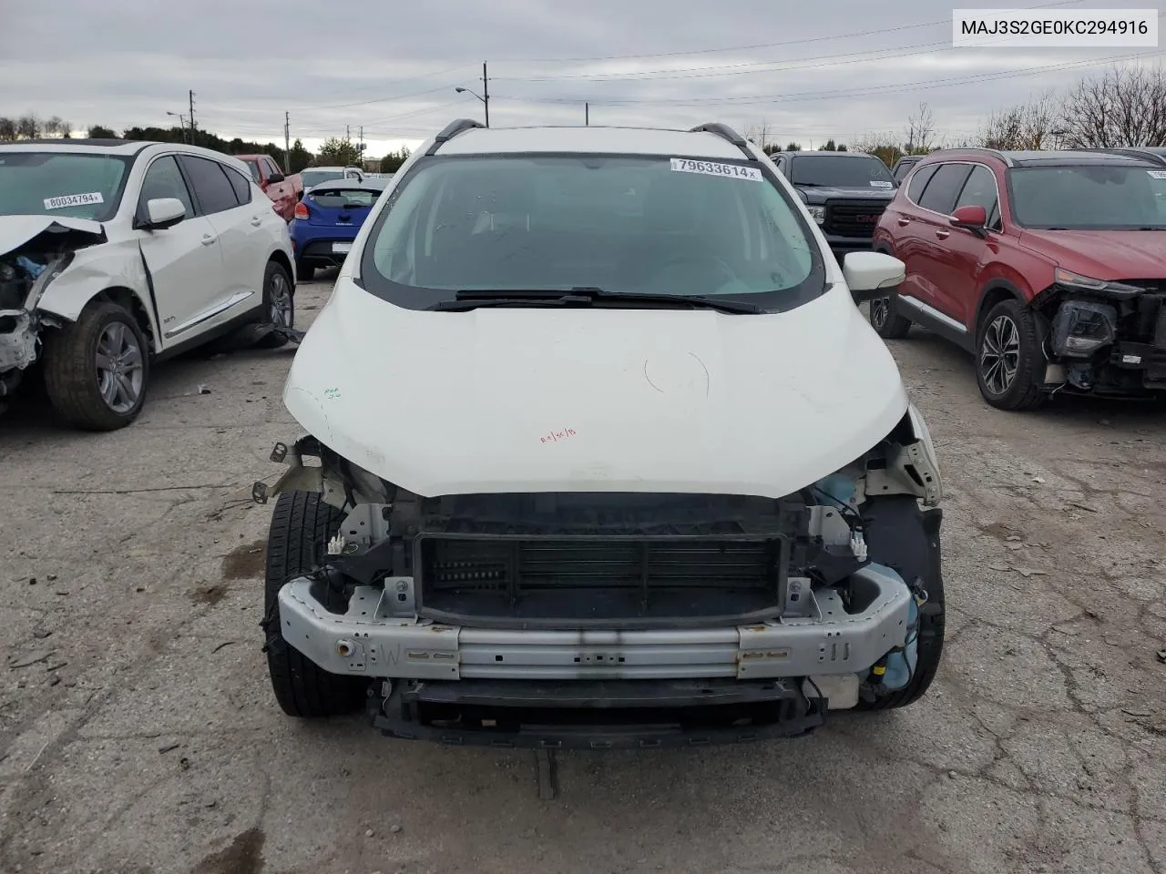 2019 Ford Ecosport Se VIN: MAJ3S2GE0KC294916 Lot: 79633614