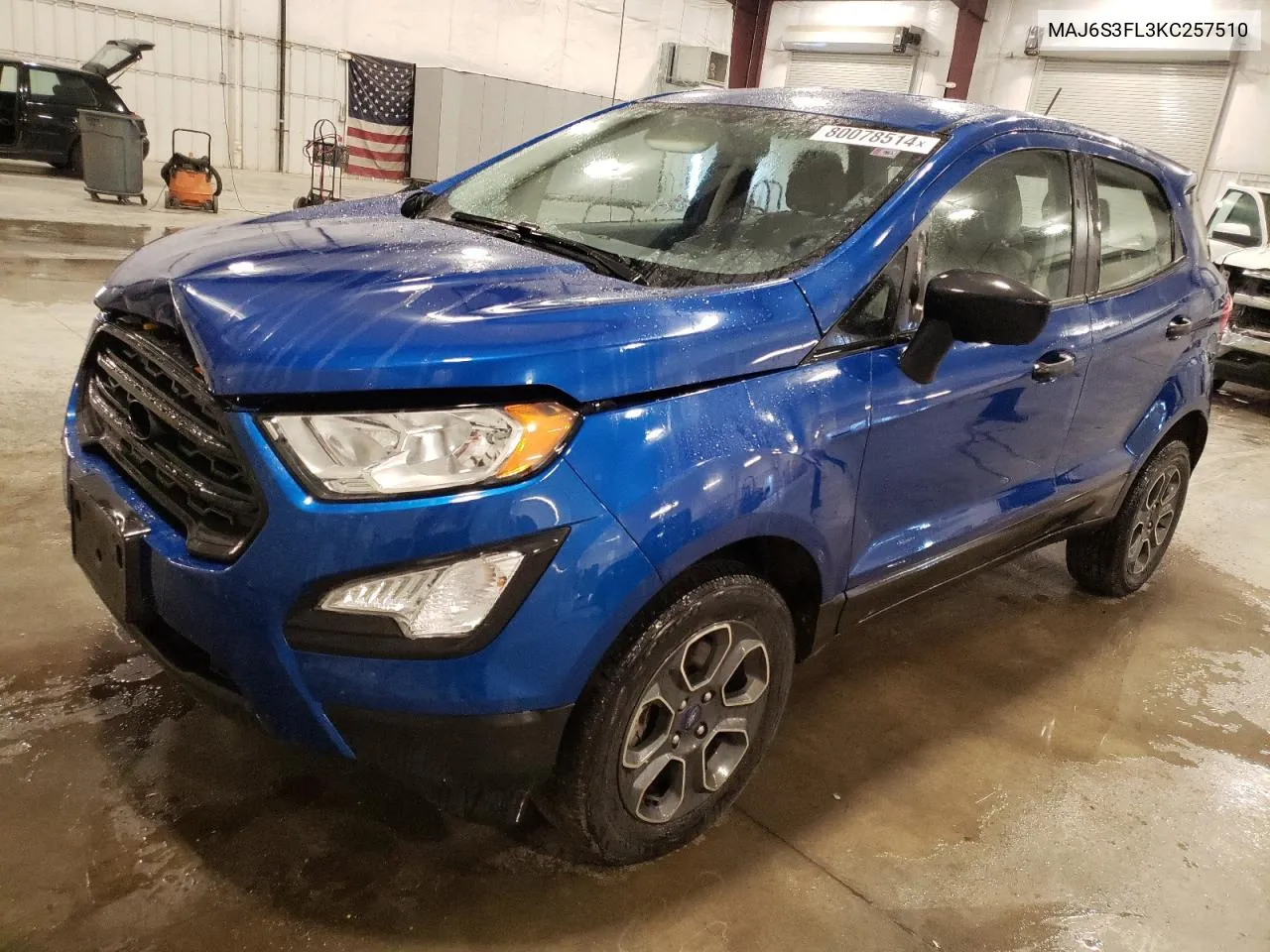 2019 Ford Ecosport S VIN: MAJ6S3FL3KC257510 Lot: 80078514