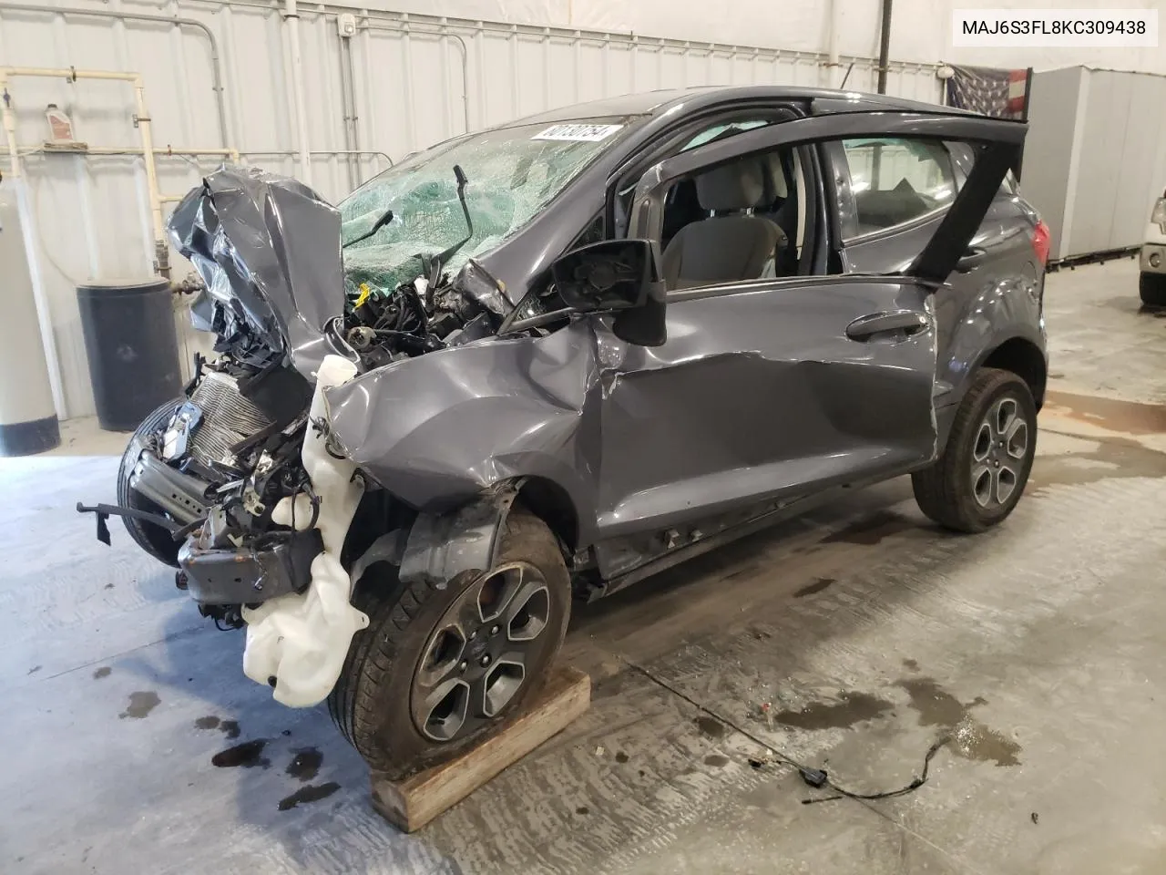 2019 Ford Ecosport S VIN: MAJ6S3FL8KC309438 Lot: 80130754