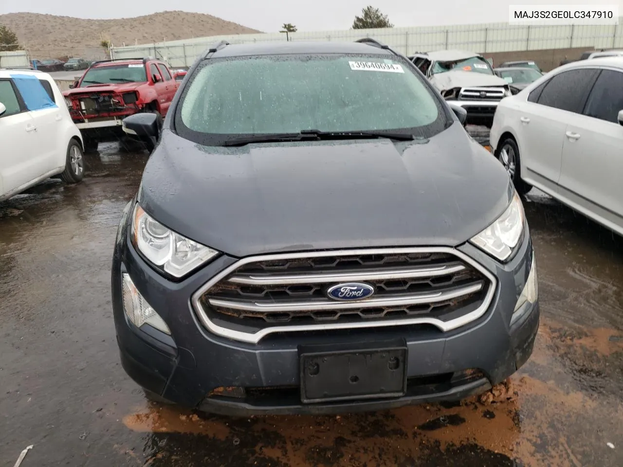 2020 Ford Ecosport Se VIN: MAJ3S2GE0LC347910 Lot: 39640694