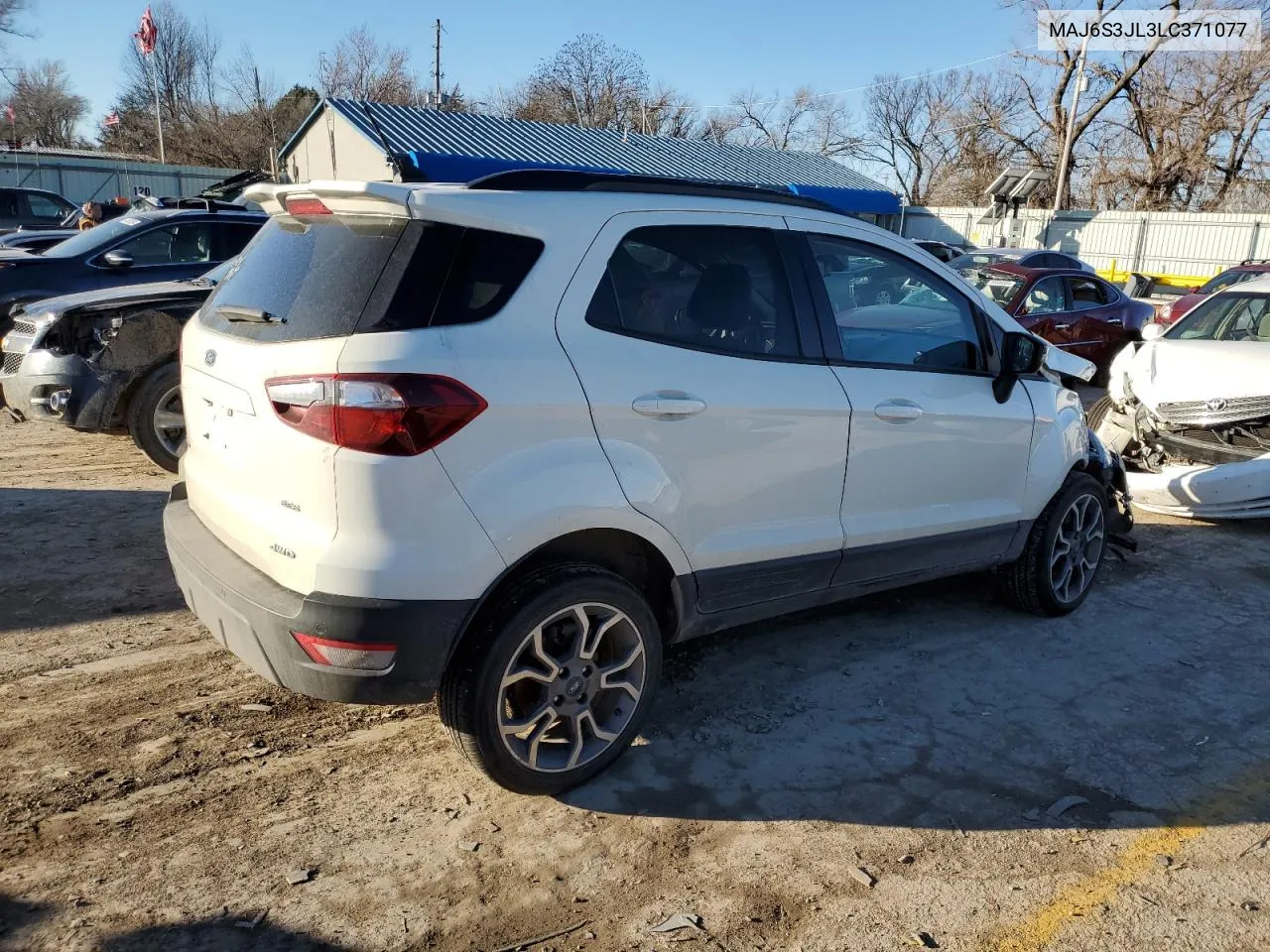 2020 Ford Ecosport Ses VIN: MAJ6S3JL3LC371077 Lot: 42130154