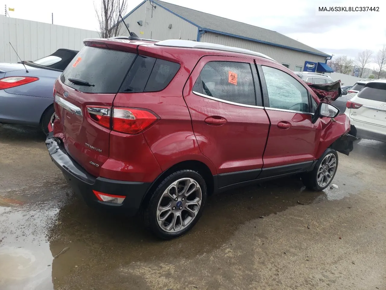 2020 Ford Ecosport Titanium VIN: MAJ6S3KL8LC337442 Lot: 49716584