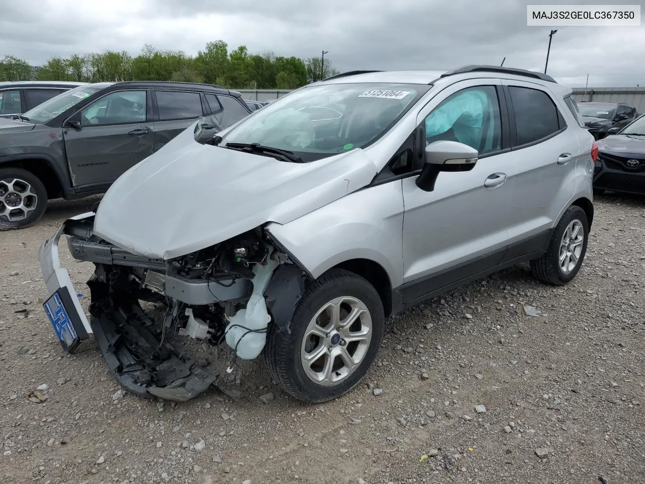 2020 Ford Ecosport Se VIN: MAJ3S2GE0LC367350 Lot: 51251064