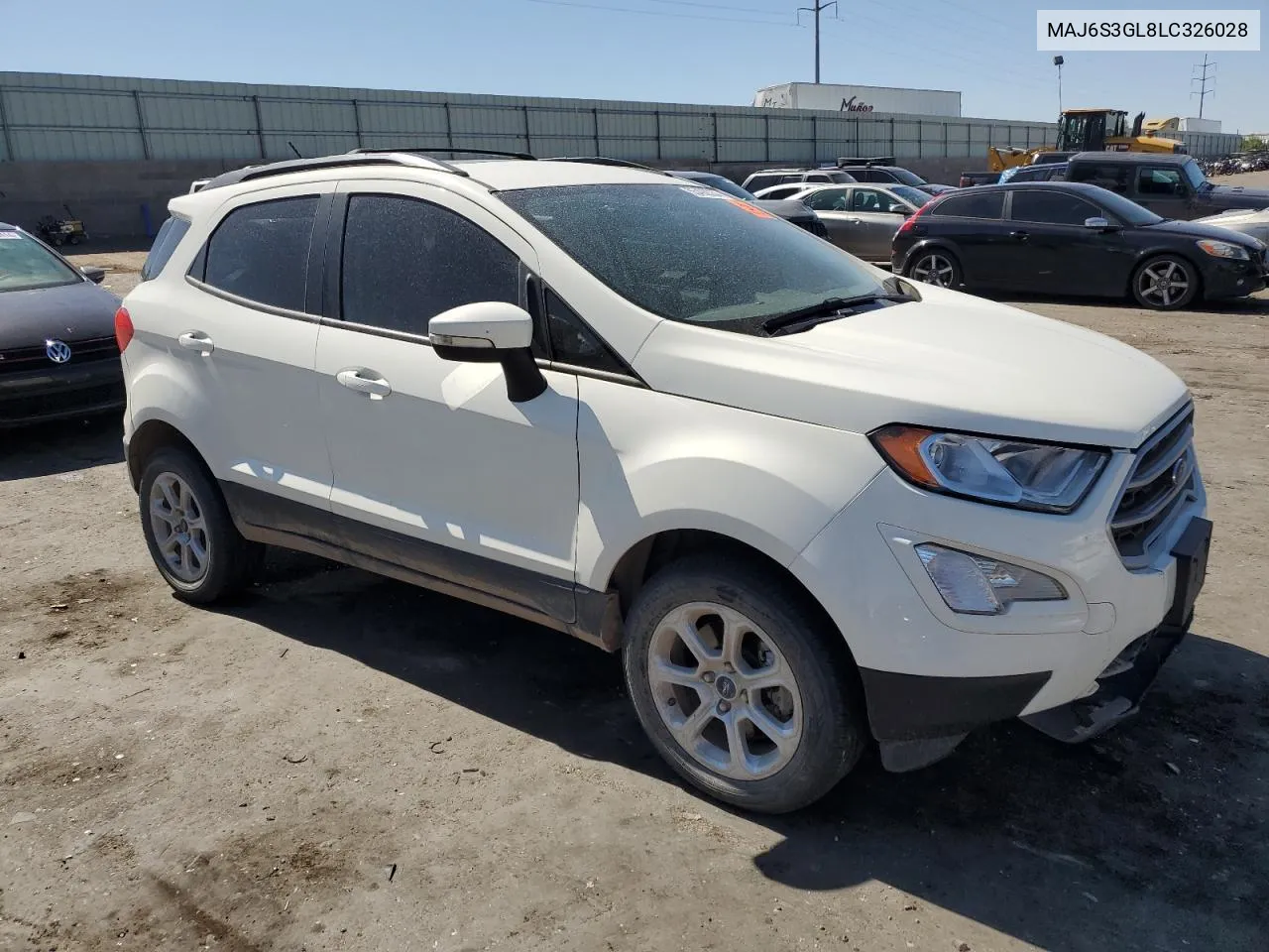 2020 Ford Ecosport Se VIN: MAJ6S3GL8LC326028 Lot: 55498334