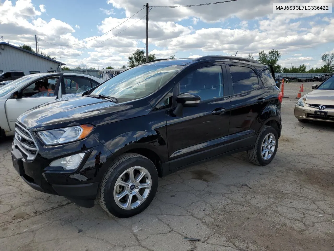 2020 Ford Ecosport Se VIN: MAJ6S3GL7LC336422 Lot: 56371644