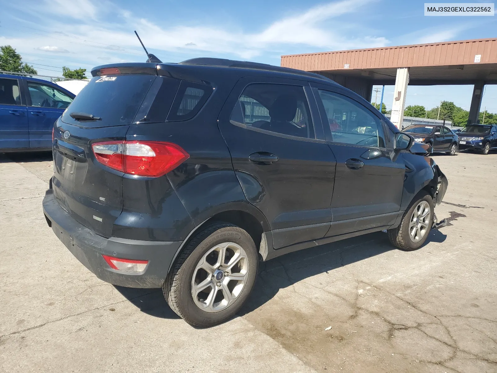 2020 Ford Ecosport Se VIN: MAJ3S2GEXLC322562 Lot: 60744114