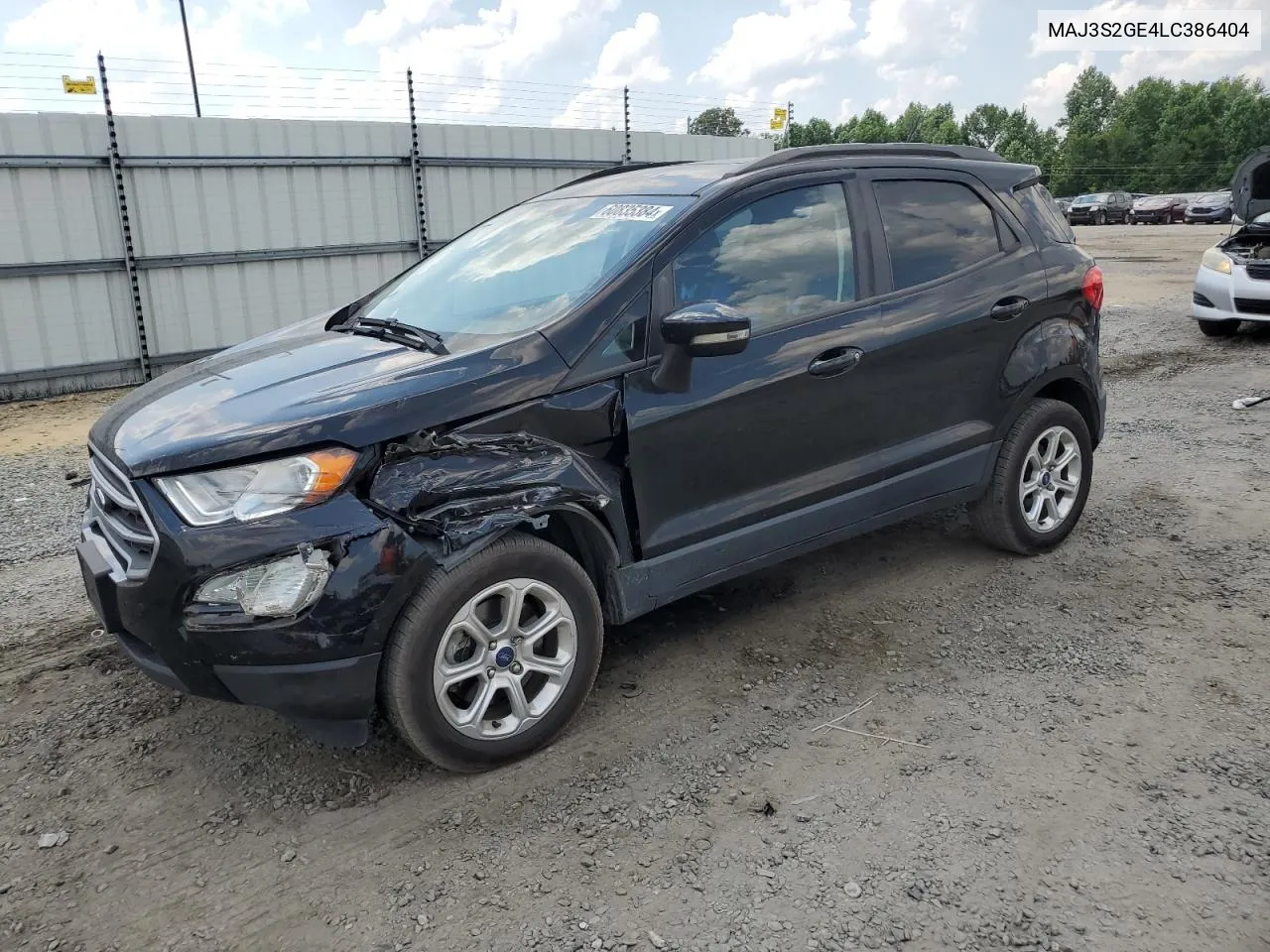 2020 Ford Ecosport Se VIN: MAJ3S2GE4LC386404 Lot: 60835384