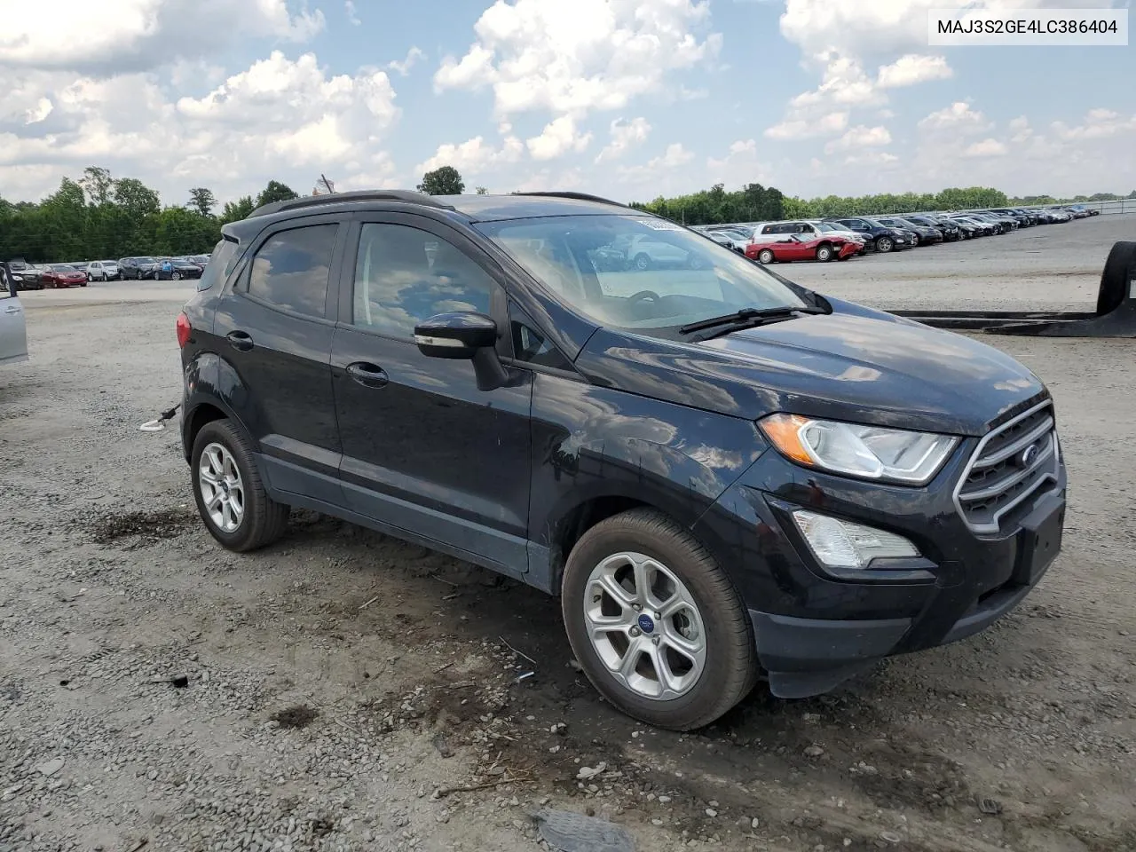 2020 Ford Ecosport Se VIN: MAJ3S2GE4LC386404 Lot: 60835384