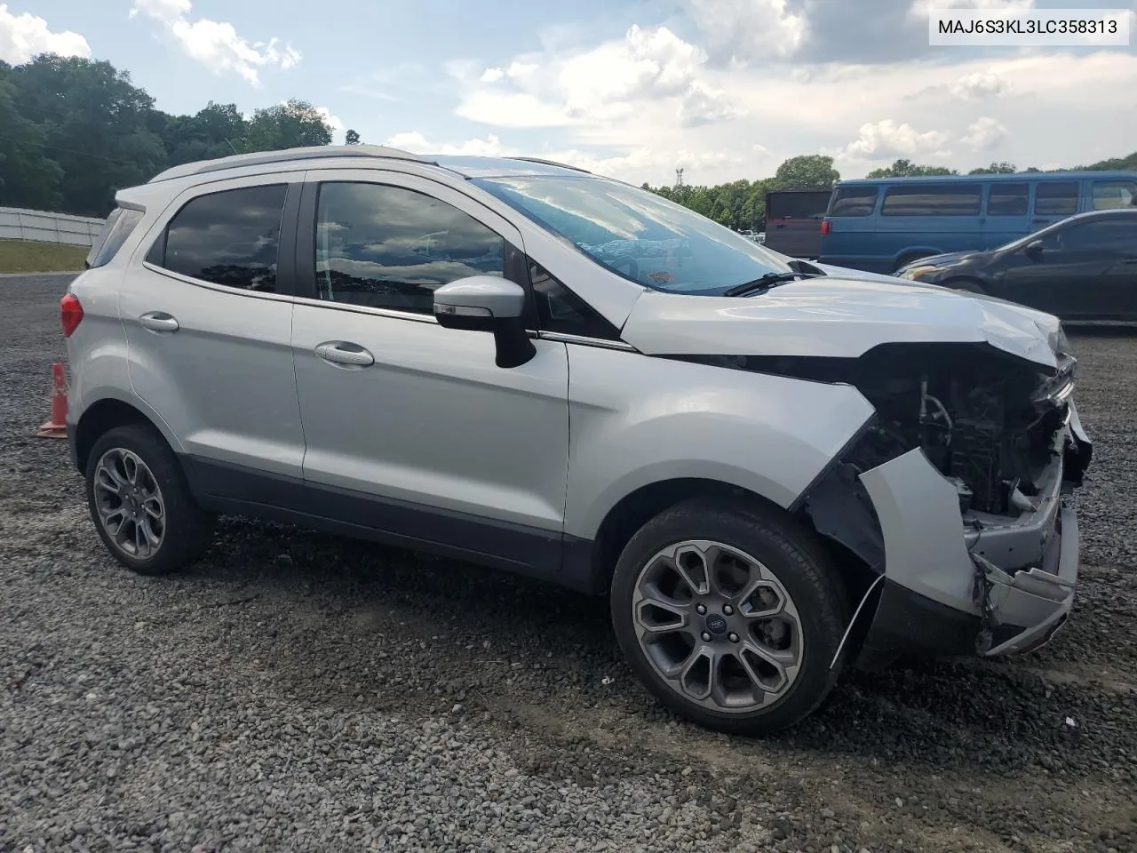 2020 Ford Ecosport Titanium VIN: MAJ6S3KL3LC358313 Lot: 61621654