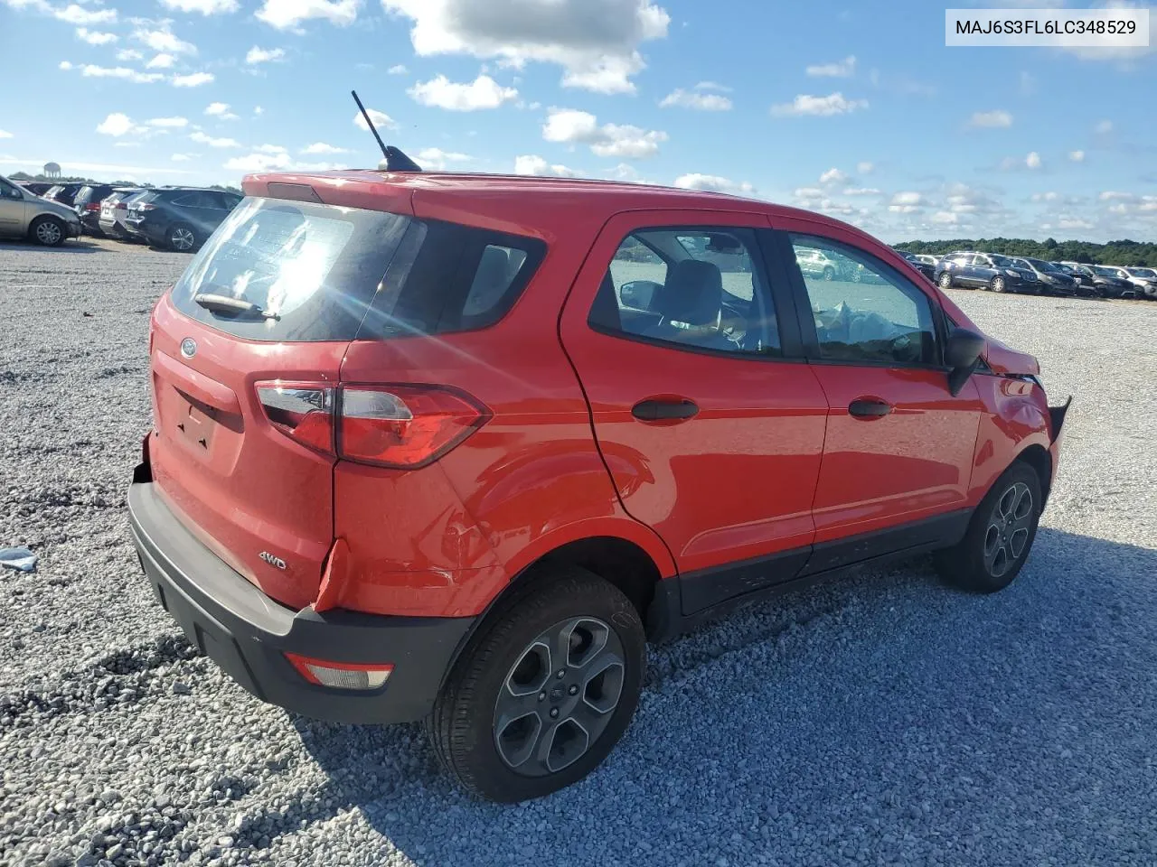 MAJ6S3FL6LC348529 2020 Ford Ecosport S