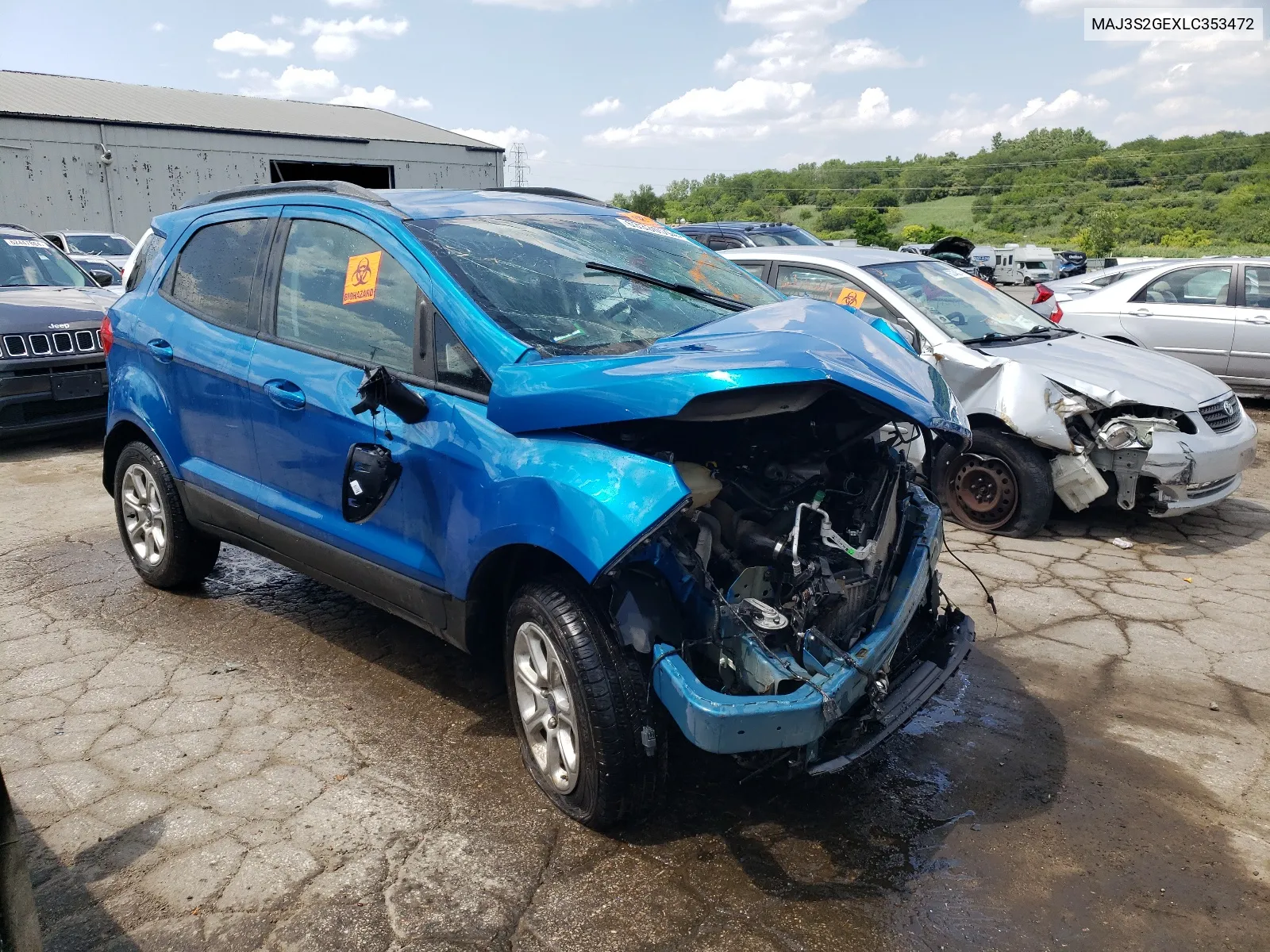 2020 Ford Ecosport Se VIN: MAJ3S2GEXLC353472 Lot: 63330594