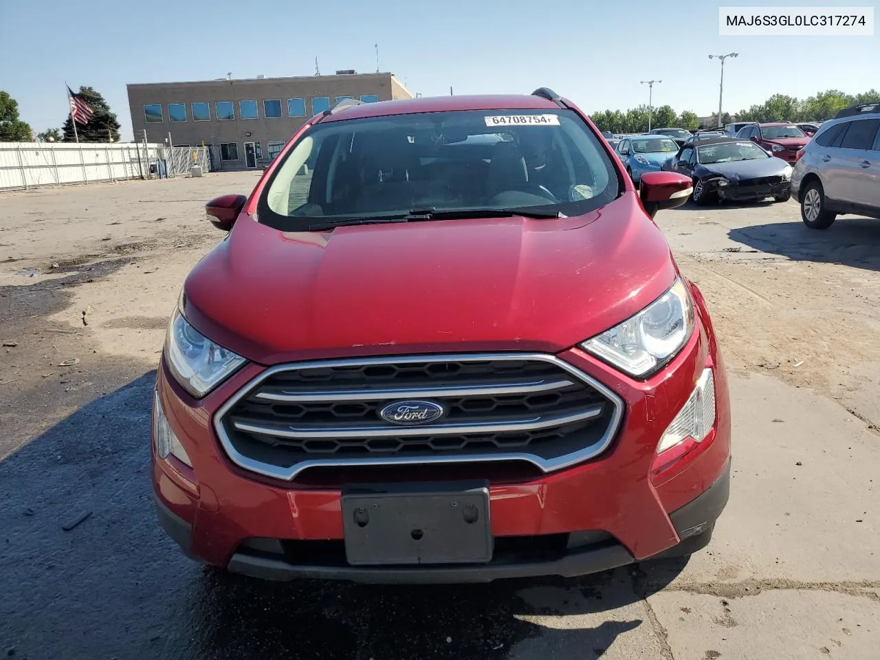 MAJ6S3GL0LC317274 2020 Ford Ecosport Se