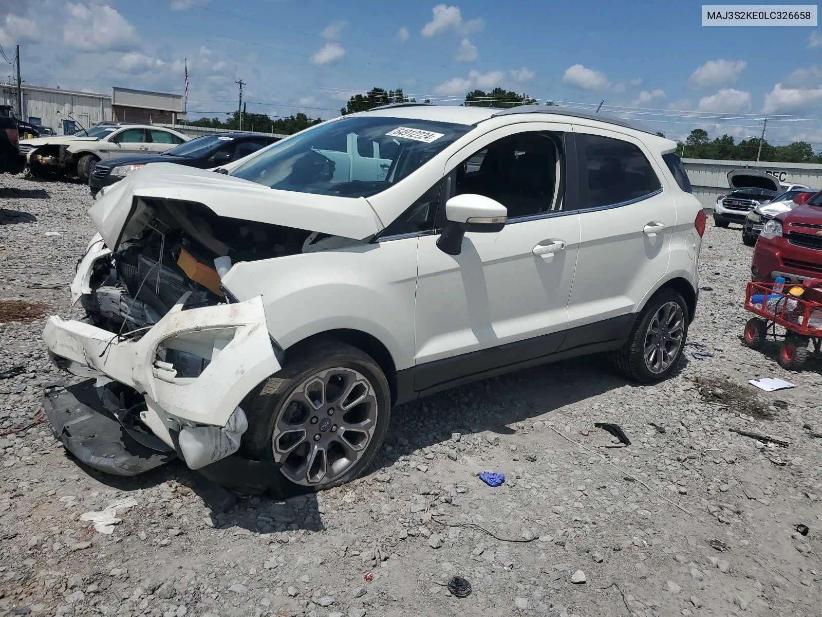 2020 Ford Ecosport Titanium VIN: MAJ3S2KE0LC326658 Lot: 64912224