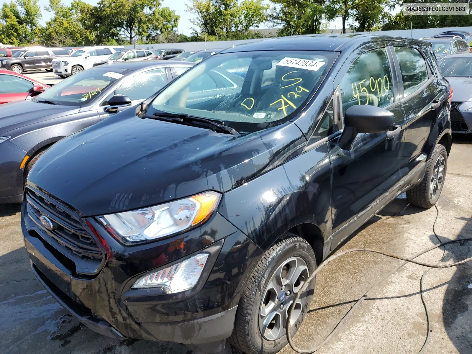 2020 Ford Ecosport S VIN: MAJ6S3FL0LC391683 Lot: 65142034