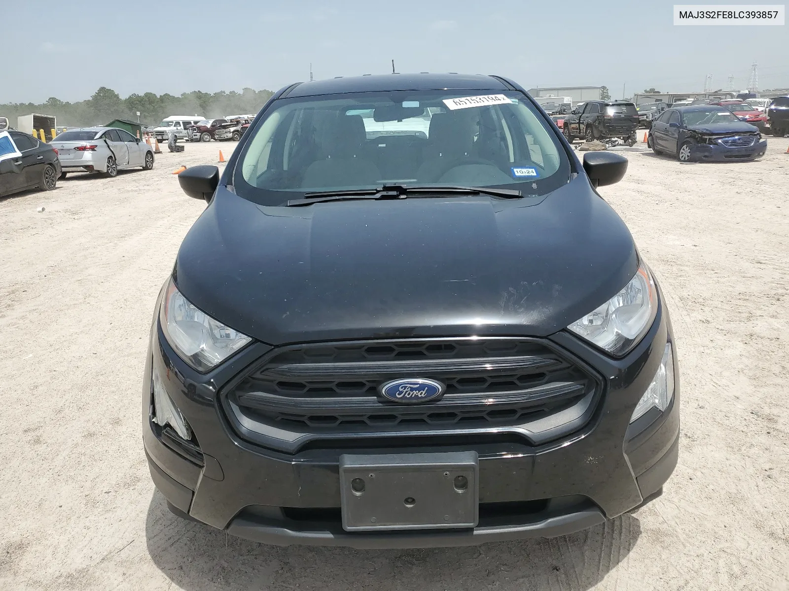 2020 Ford Ecosport S VIN: MAJ3S2FE8LC393857 Lot: 65153194