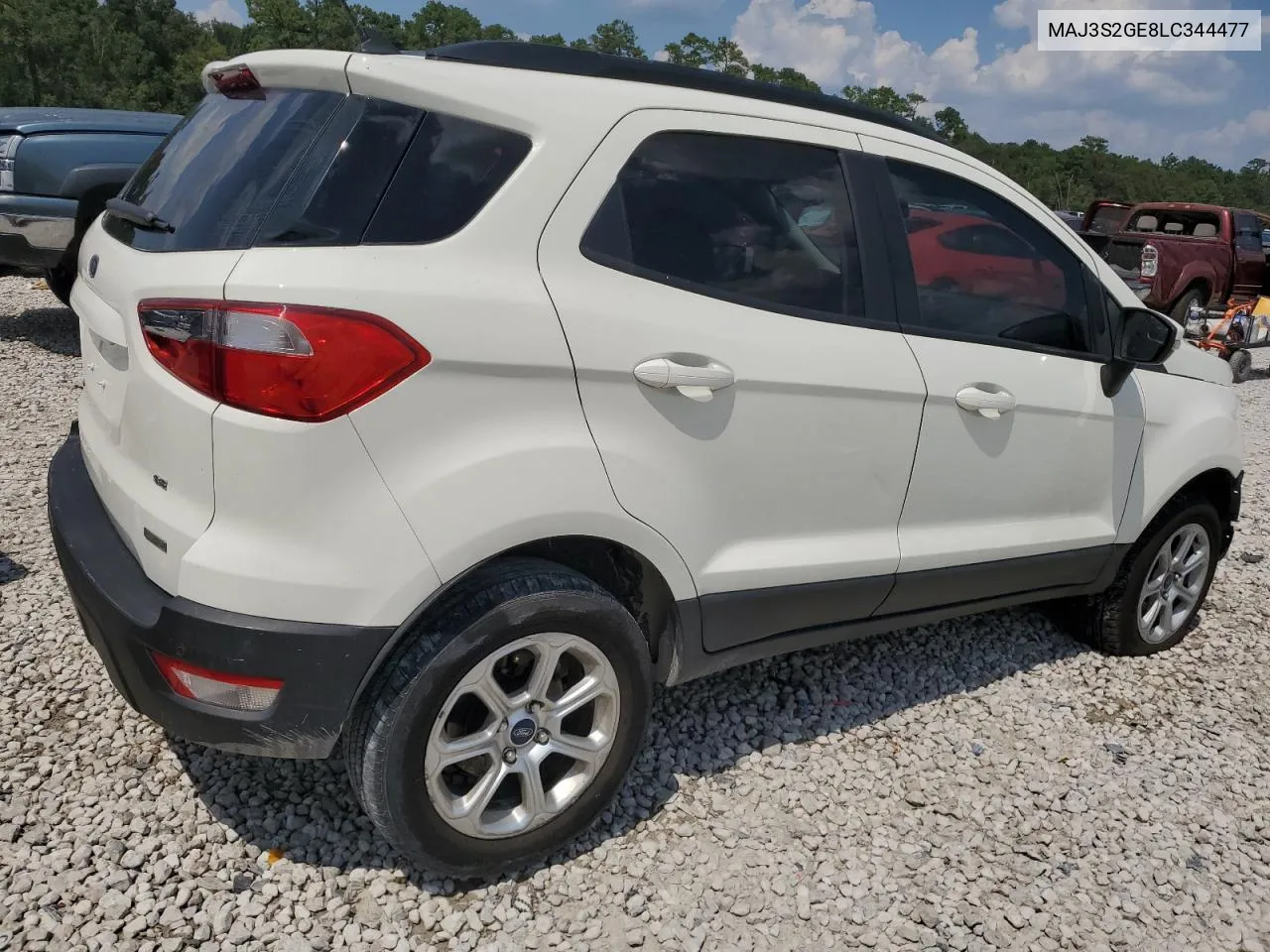 2020 Ford Ecosport Se VIN: MAJ3S2GE8LC344477 Lot: 66308754