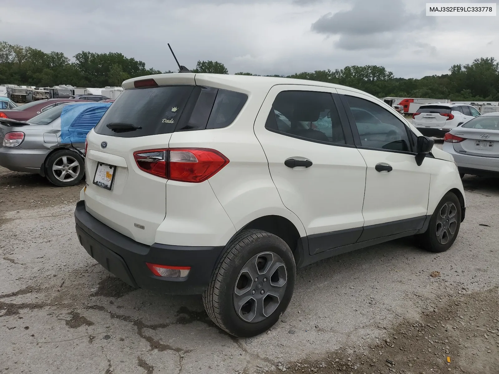 2020 Ford Ecosport S VIN: MAJ3S2FE9LC333778 Lot: 66551024