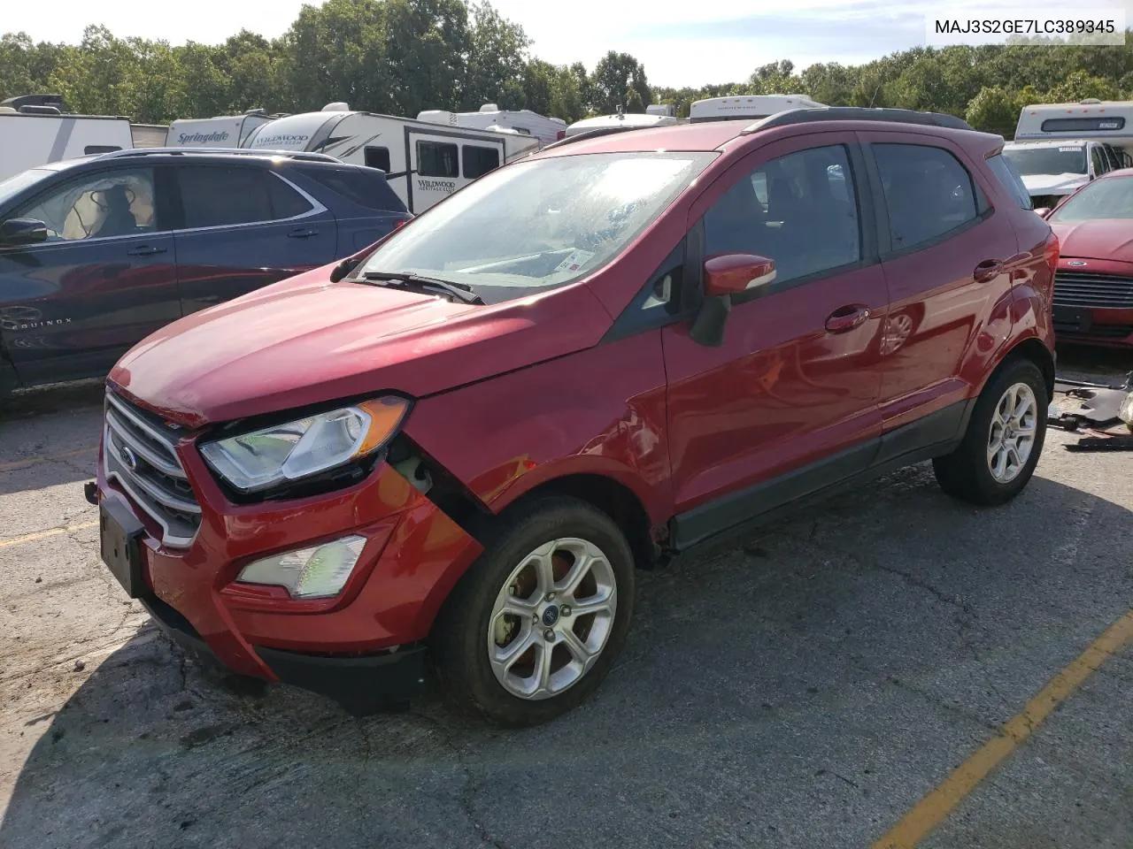 2020 Ford Ecosport Se VIN: MAJ3S2GE7LC389345 Lot: 68541304