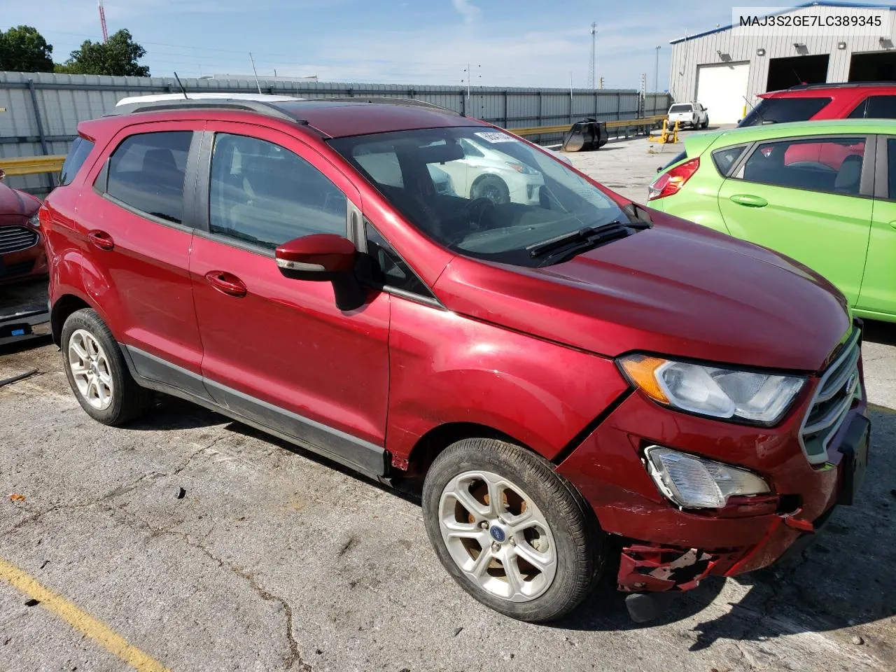 2020 Ford Ecosport Se VIN: MAJ3S2GE7LC389345 Lot: 68541304