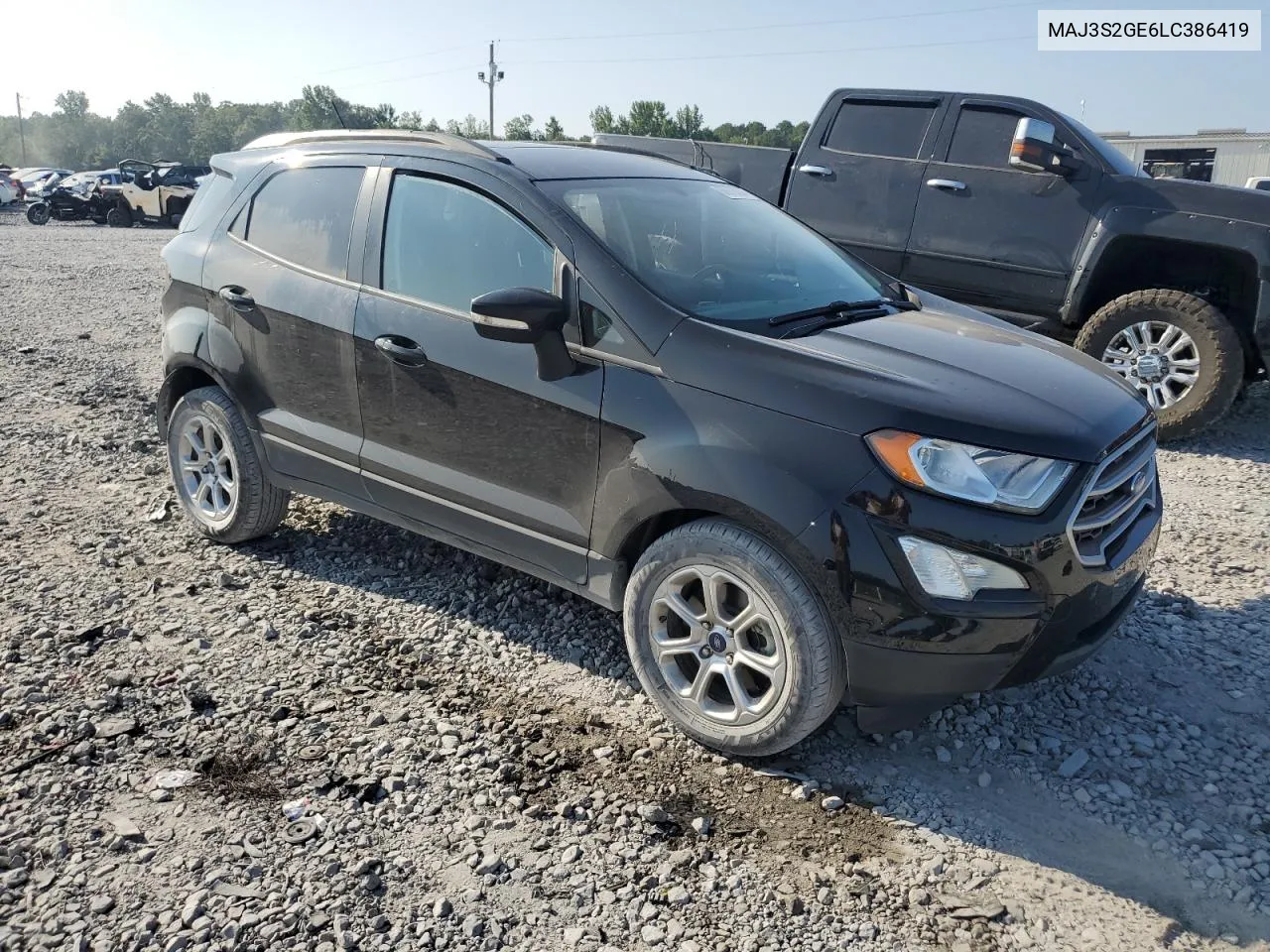 2020 Ford Ecosport Se VIN: MAJ3S2GE6LC386419 Lot: 68613004