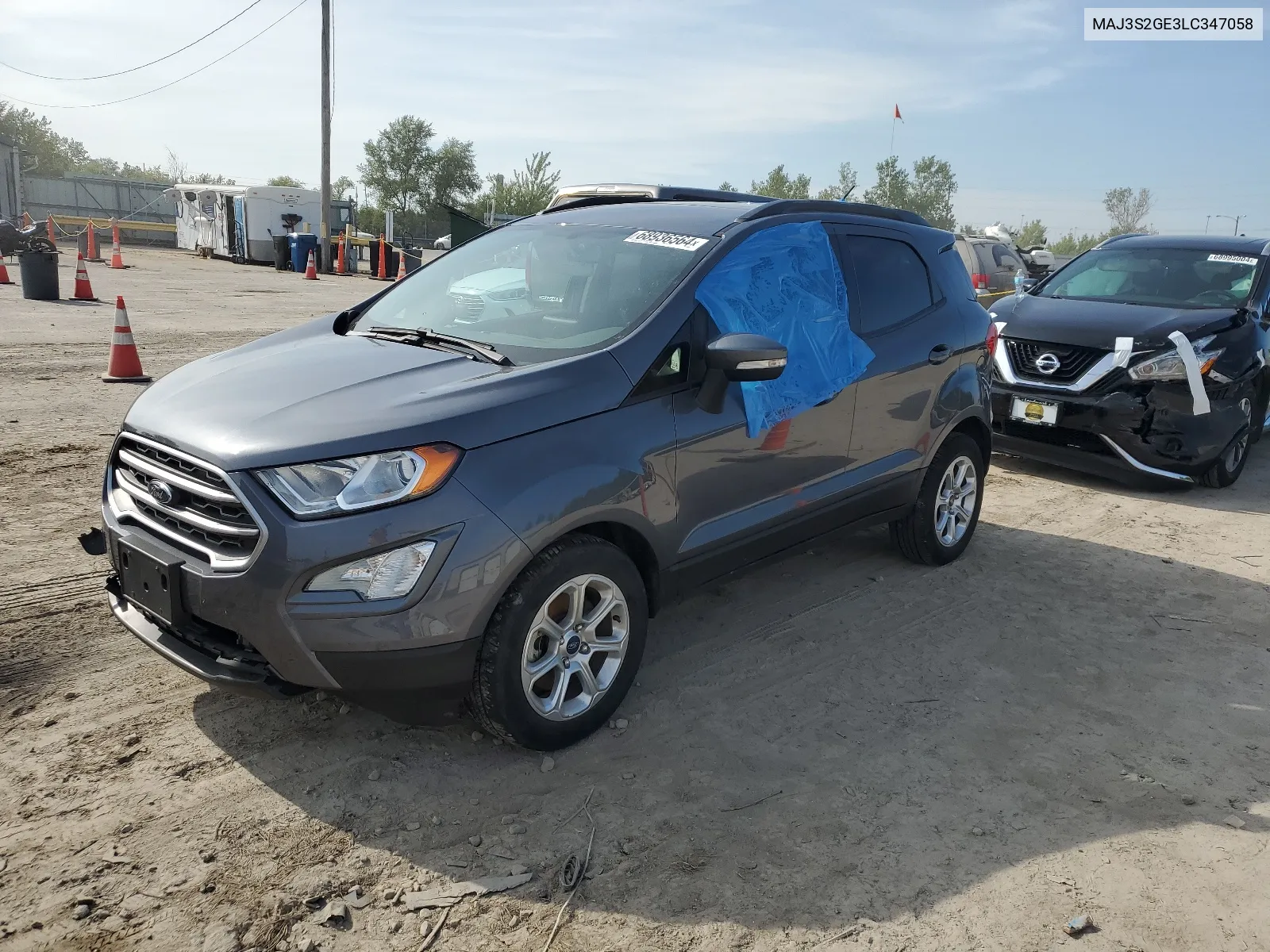 2020 Ford Ecosport Se VIN: MAJ3S2GE3LC347058 Lot: 68936564