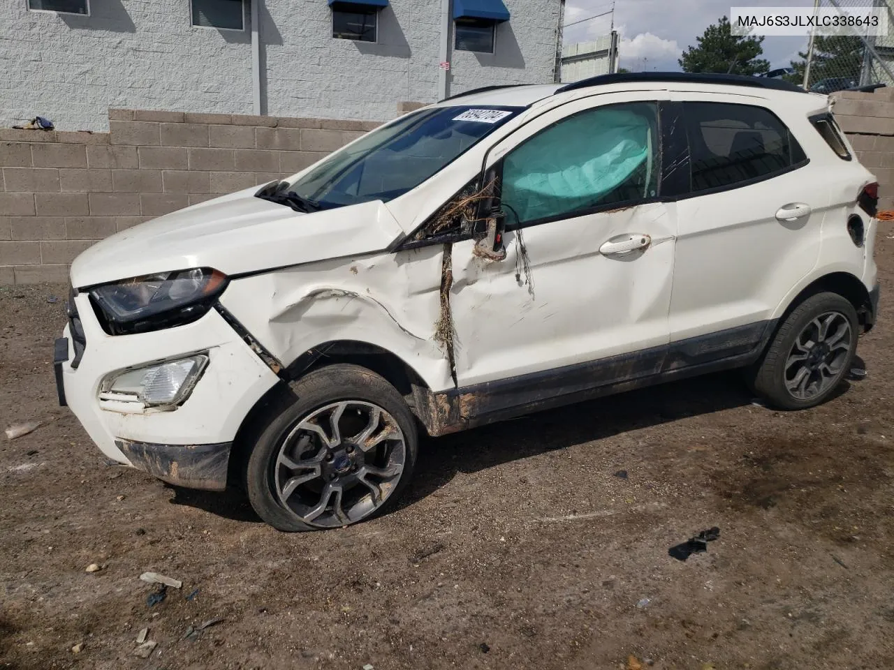 2020 Ford Ecosport Ses VIN: MAJ6S3JLXLC338643 Lot: 68942704