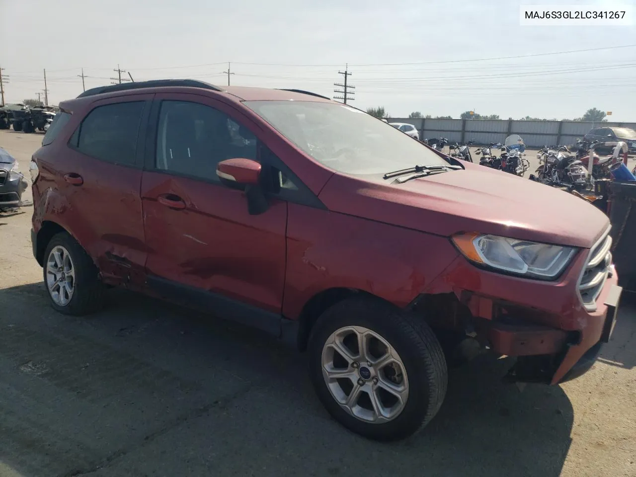 2020 Ford Ecosport Se VIN: MAJ6S3GL2LC341267 Lot: 69522944