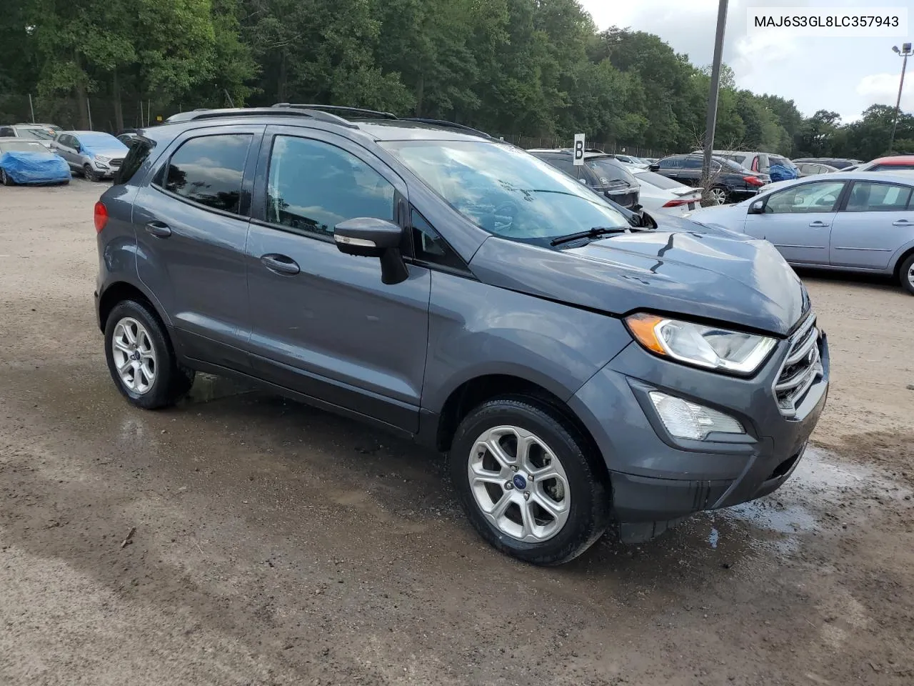 2020 Ford Ecosport Se VIN: MAJ6S3GL8LC357943 Lot: 70080374