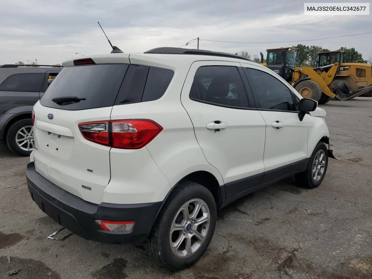 2020 Ford Ecosport Se VIN: MAJ3S2GE6LC342677 Lot: 70122003