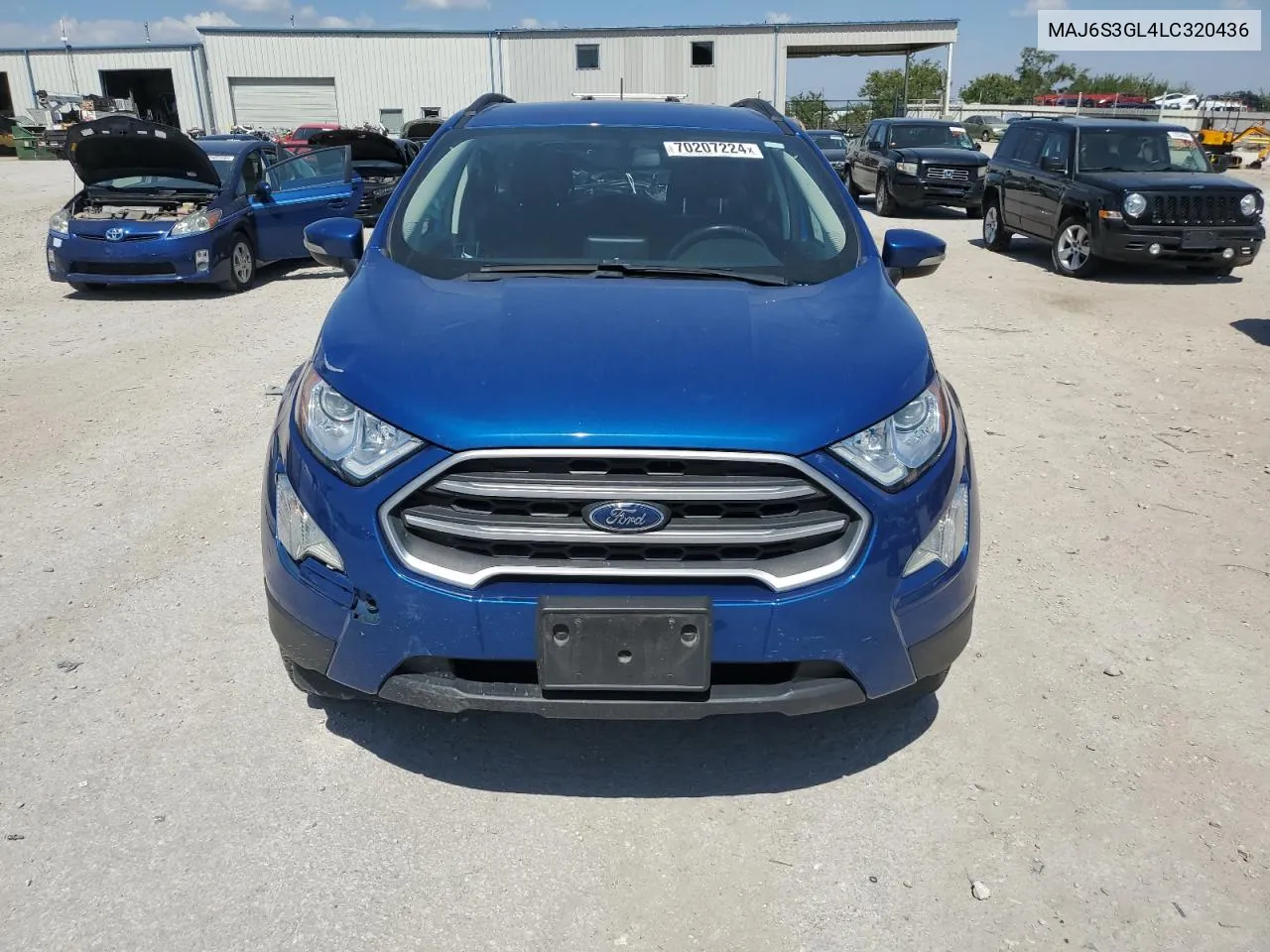 2020 Ford Ecosport Se VIN: MAJ6S3GL4LC320436 Lot: 70207224